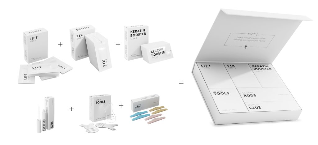 nanolash kit de levantamento de cílios