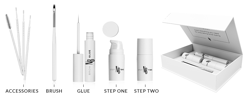 nanobrow Kit de laminação de sobrancelhas faça você mesma